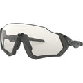 Oakley Flight Jacket Sunglasses Steel / Clear Black Iridium Photochromic #color_Steel / Clear Black Iridium Photochromic