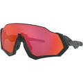 Oakley Flight Jacket Sunglasses Matte Black / Prizm Trail Torch #color_Matte Black / Prizm Trail Torch