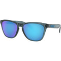 Oakley Frogskins Sunglasses Crystal Black / Prizm Sapphire Polarized #color_Crystal Black / Prizm Sapphire Polarized