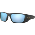 Oakley Fuel Cell Sunglasses Matte Black / Prizm Deep Water Polarized #color_Matte Black / Prizm Deep Water Polarized