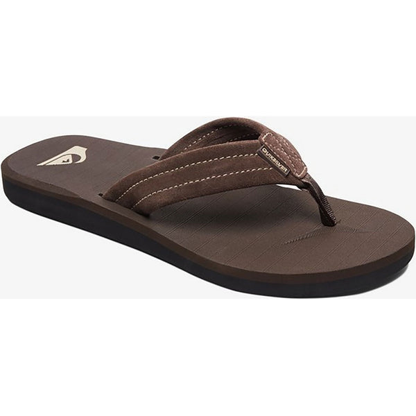 Quiksilver Carver Suede Leather Flip Flop Sandal Runout