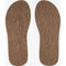 Quiksilver Carver Suede Leather Flip-Flop Sandal Tan Solid