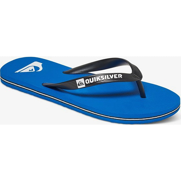 Quiksilver Molokai Flip-Flop Sandal Black/Blue/Black #color_Black/Blue/Black