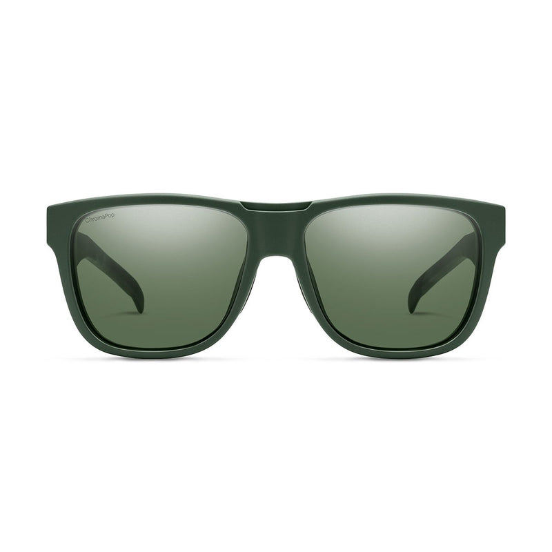 Smith Optics Lowdown Sunglasses Matte Olive Camo / ChromaPop Polarized Gray Green
