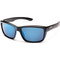 Suncloud Optics Mayor Sunglasses Black / Polar Blue Mirror #color_Black / Polar Blue Mirror