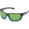 Suncloud Optics Milestone Sunglasses Black / Polar Green Mirror #color_Black / Polar Green Mirror