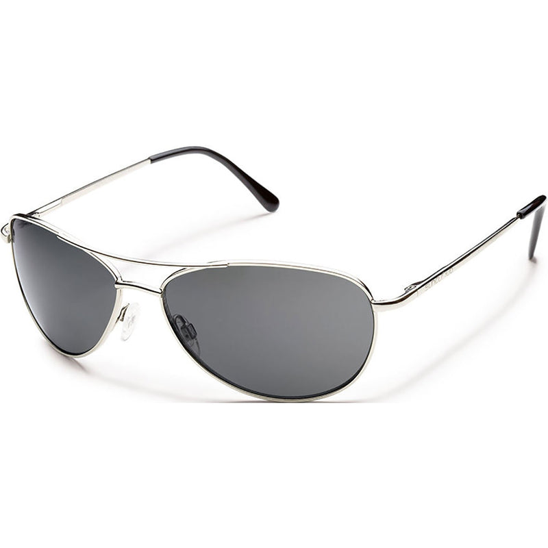 Suncloud Optics Patrol Sunglasses Silver / Polar Gray