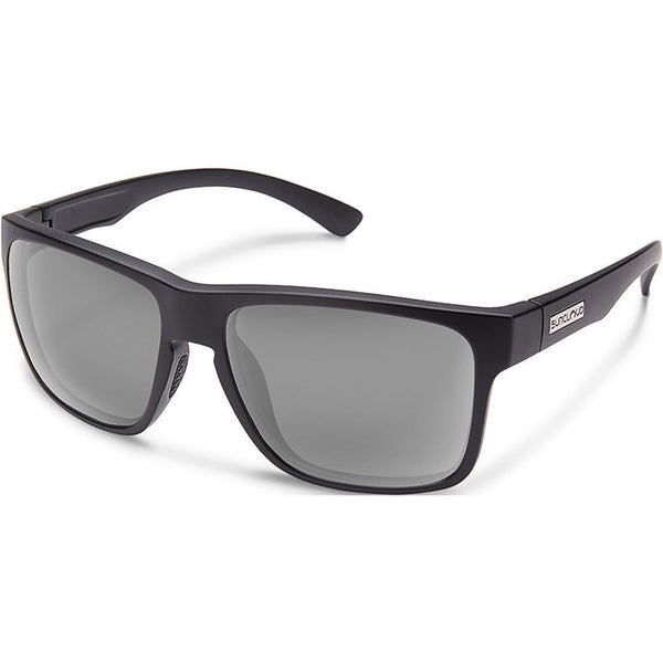 Suncloud Optics Rambler Sunglasses Matte Black / Polar Gray #color_Matte Black / Polar Gray