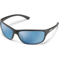 Suncloud Optics Sentry Sunglasses Matte Black / Polar Blue Mirror #color_Matte Black / Polar Blue Mirror