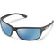 Suncloud Optics Sentry Sunglasses Matte Black / Polar Blue Mirror #color_Matte Black / Polar Blue Mirror